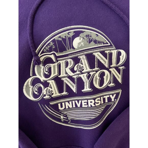 GCU Grand Canyon University Antelopes Men's Purple Pro Weave Hoodie Small - Picture 2 of 10